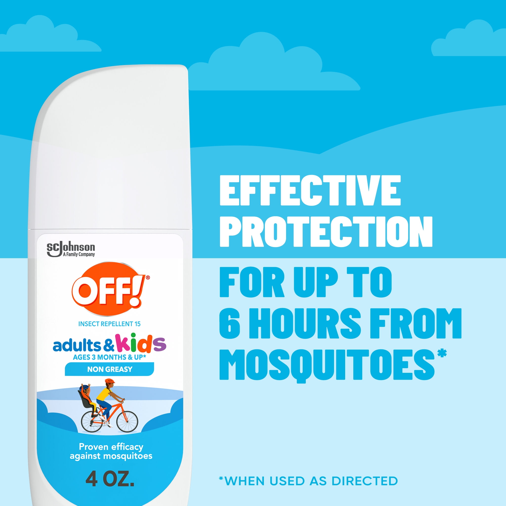 (4 pack) OFF! Insect Repellent Spritz for Adults & Kids, Fragrance-Free Bug Spray for Everyday Protection from Mosquitoes, 4 oz