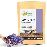 Herbs Botanica Organic Dried Lavender Flower Buds - Edible For Herbal tea, Aromatic Bliss for Relaxation and Wellness. Pure, Natural and Calming Perfect for Aromatherapy and Crafts 3.6 oz / 100 GMS