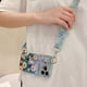thumbnail image 3 of For iPhone 16 Pro Max Case with Strap Kickstand, Shoulder Lanyard Floral Pattern IMD TPU Phone Cover, 3 of 5