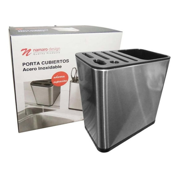 Porta Cubiertos Y Cuchillos Acero Inox Namaro Design CO-445760