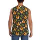 thumbnail image 4 of Fotbe Forest Squirrel Men's Camiseta sin Mangas Estampada para Hombres, Playera Casual para Gimnasio, Entrenamiento, Playa-3X-Large, 4 of 7