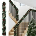 thumbnail image 6 of Christmas Garland Christmas Wicker Decorations Pine Garland, 6 of 7