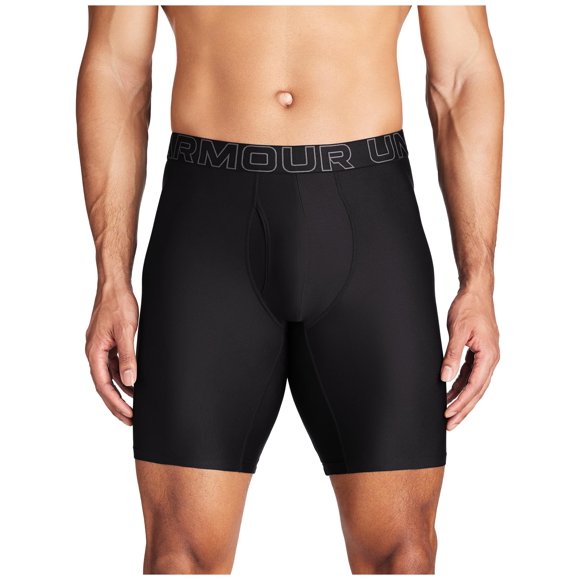 Under Armour Men's Multi-Pack Performance Tech Long-Leg Boxer Brief, 9" Inseam, All-Day Comfort