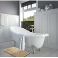 thumbnail image 5 of Clara Clark Bath Mat Bathroom Rug - Absorbent Memory Foam Bath Rugs - Non-Slip, Thick, Cozy Velvet Feel Microfiber Bathrug, Plush Shower, Toilet- Floor Bathmats Carpet - Cream - Large Size 20"x32", 5 of 5
