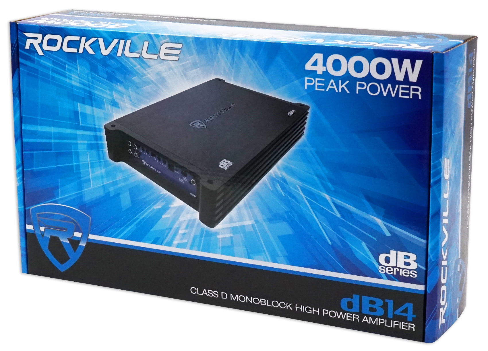 Rockville dB14 4000w Peak/1000w RMS Mono 2 Ohm Amplifier Car Audio Amp