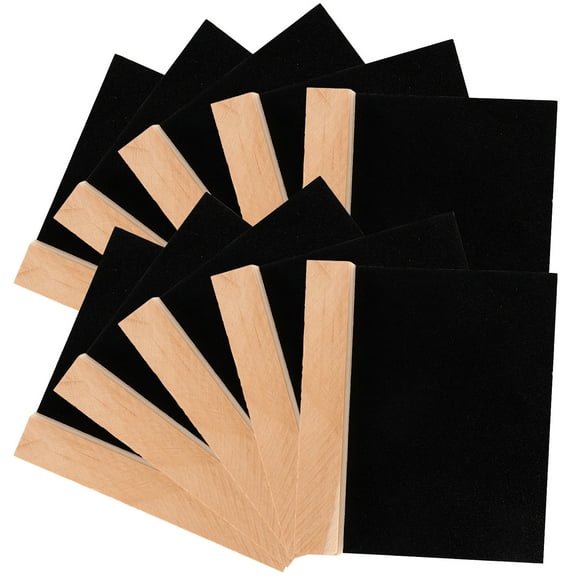 unbranded 10 Pcs Poster Board Double-sided Message Board Informative Sign 10X9CM Black