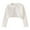 White, variant on Girls Long Sleeve Cardigan Childrens Kids Bolero Shrug Knitted Cotton Bolero Open Front Shrug with Button Closure School Cardigans Button Down Uniform Schoolwear