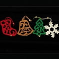 thumbnail image 2 of The Ribbon People Club Pack of 20 Stocking, Bell, Snowflake and Tree Assorted Colors Felt Ornaments, 2 of 2