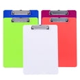 thumbnail image 1 of 5pcs Opaque Colorful Clip Board Plastic A4 Clipboards for Memo Paper Files Holding, 1 of 8