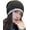 Black, variant on CoCopeaunt Women Beanie Skull Hat Slouchy Cable Knitted Warm Fuzzy Cap Stretch Thick Trendy Hats