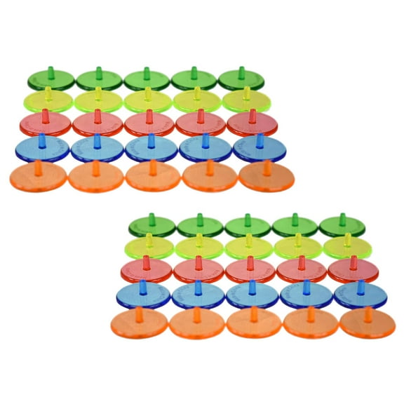 100 Pcs Tool Round Transparent Golfs Markers Ball Positioning Balancer