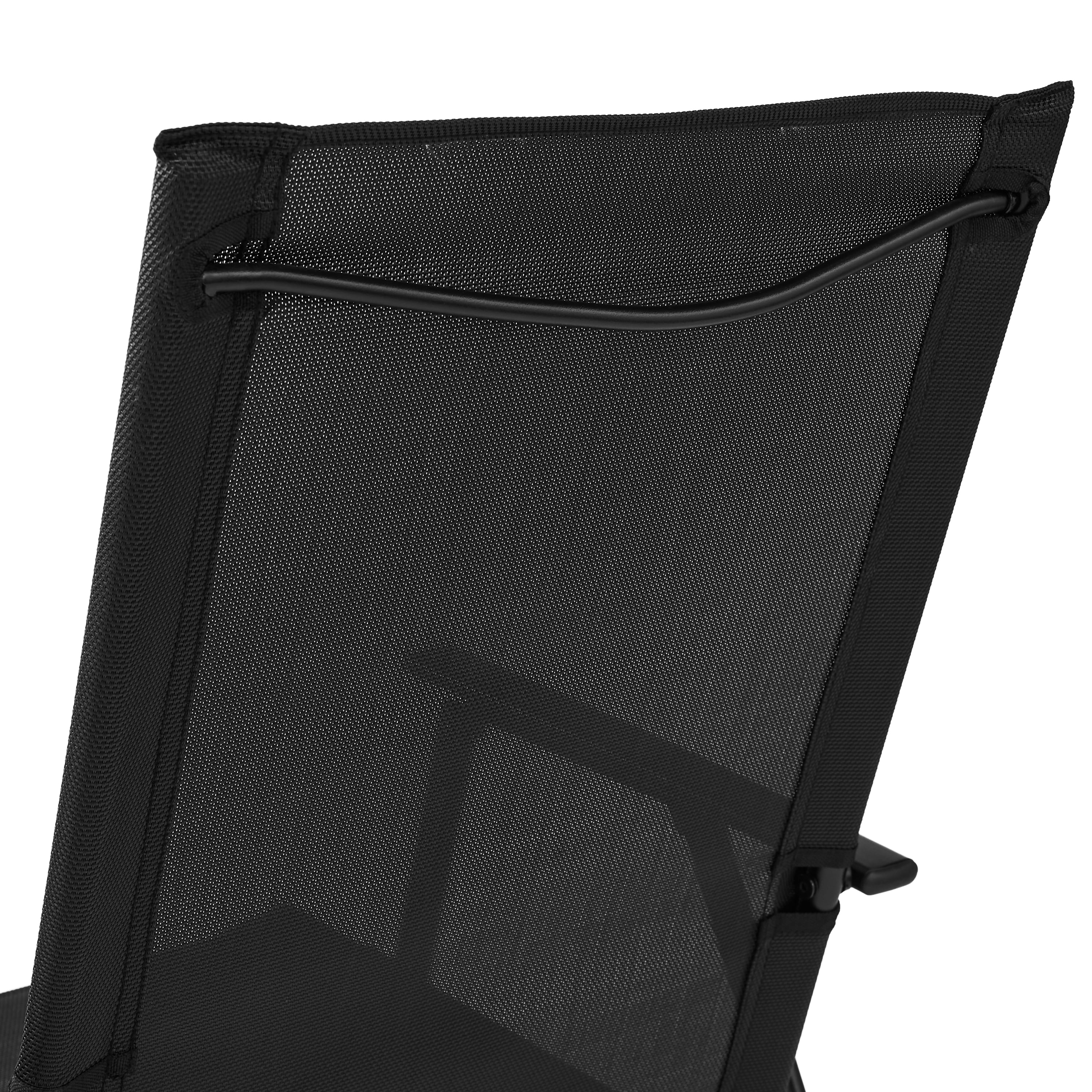Mainstays Greyson Steel and Sling Folding Outdoor Patio Armchair - Set of 2, Black