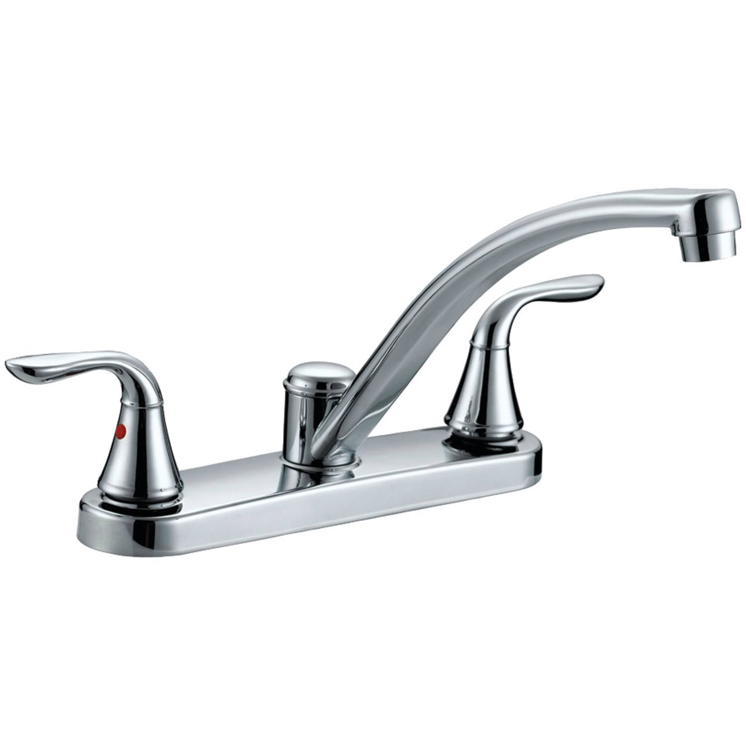 Aqua Plumb 1558001 Premium ChromePlated 2Handle Kitchen Faucet