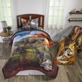 thumbnail image 5 of Jurassic World Kids Fleece Twin/Full Blanket, 62 x 90, Brown, 5 of 6