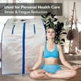 thumbnail image 5 of SereneLife Portable Infrared Home Spa 1 Person Steam Sauna with Foot Heating Pad, 5 of 8