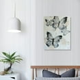 thumbnail image 4 of Creowell Blue Butterfly Canvas Wall Art Abstract Texture Painting White Butterfly Picture  Modern Butterfly Canvas Modern Texture Prints Abstract Butterfly Artwork Decor 16x20 in/12x16 in, 4 of 5