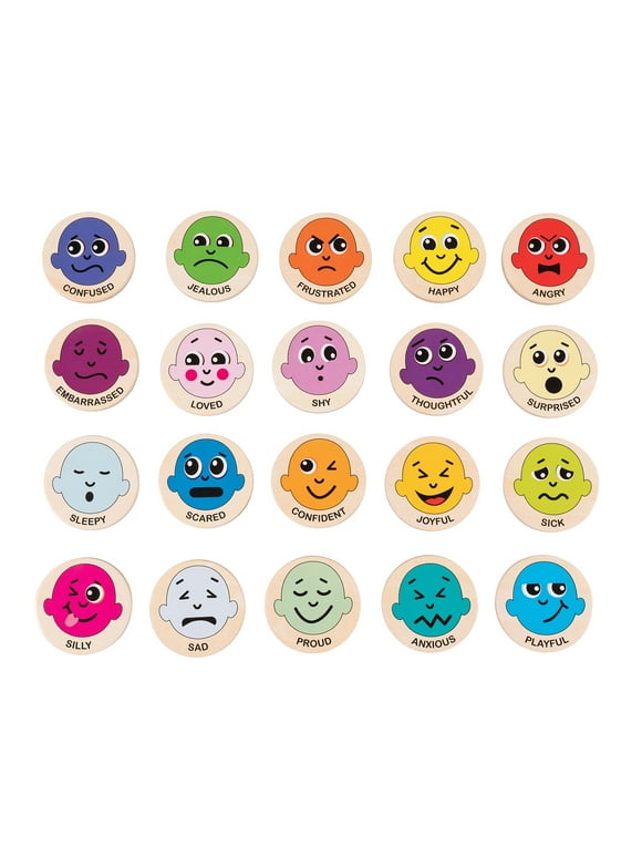 Spark & Wow Emotions Wooden Magnets