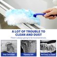 thumbnail image 4 of Volumoon Manual Dust Removal Set, 20 Pcs Duster Removal Refill Kit with 2 Handle, Strong Electrostatic Dust Removal, Fluffy Duster Refills, for Home, Office& Car Cleaning (Blue), 4 of 7