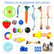thumbnail image 2 of "20 Pcs Juguetes De Morder De Cuerda Para Perros Y Cachorros Belug Multicolor ", 2 of 5