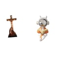 thumbnail image 1 of Escultura De Astronauta Sagrado, Estatua Decorativa De La Madre María, Adorno Espacial, Artesanía Católica Para Dormitorio, Mesa, Chimenea, Centro De Mesa., 1 of 8