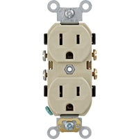 1PC Leviton 15A Commercial Duplex Outlet