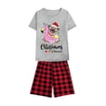 thumbnail image 5 of LuLiaMenton Family Matching Pajama Set Christmas in Summer Pug Flamingo For Couple Lover, Men L, 5 of 5