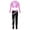 Pink, variant on Miutii Gymnastics Training Suit for Girls Yoga Leggings Pants Jazz Modern Dance Workout 2 Piece Sportswear Tracksuit Gold 10