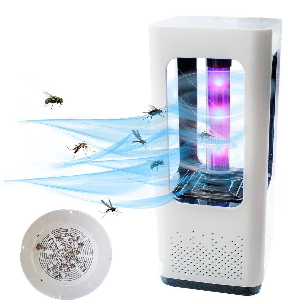 Child Safe USA STOCK ! No Zapper Details about   Mosquito And Flies Killer Trap Suction Fan 