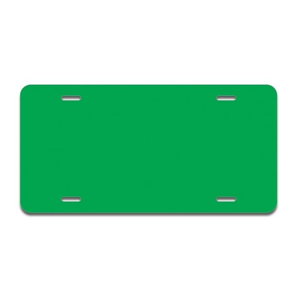 Solid Green Aluminum License Plate License Plate 12" X 6" Fits Any Car, Truck, SUV, RV, or