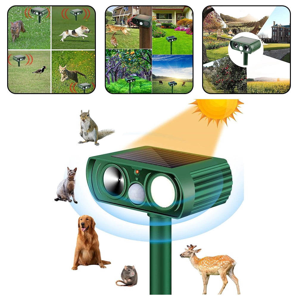 Garden Tools Gardening Tools Sound And Light Animal Repellent Artifact Solar Animal Repellent Instrument B2627