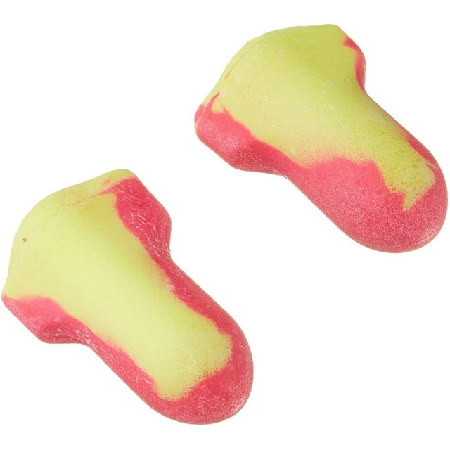 High Visibility Disposable Foam Earplugs, Pink/Yellow , 200-Pairs