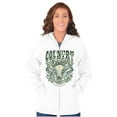 thumbnail image 4 of Country Western Bull Animal Skull Zip Up Hoodie Men's Women's Brisco Brands L, 4 of 6