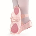 thumbnail image 6 of Windfall Girls Ballet Dance Shoes Flats Split Sole with Ribbon, Indoor Pointe Soft Sole Gymnastics Ballet Dance Yoga Shoes, 6 of 7
