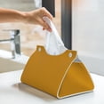 thumbnail image 6 of Sikiie Goldenrod Leather Tissue Box Cover Rectangle, Long Tissue Box Cover, Tissue Box Holder, Tissue Holder for Bathroom, 6 of 7