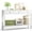 White, variant on Gizoon Console Table with Drawers, Sofa Table with Storage Shelves, 2-Tier Wooden Entryway Table for Living Room, Kitchen, Hallway, Foyer, White