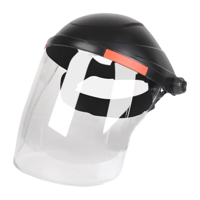 KLKCMS Welding Face Shield with Hard Hat Comfortable Portable Anti Splash Protector Black and Clear