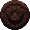 thumbnail image 3 of 20"OD x 1 1/2"P Damon Ceiling Medallion (Fits Canopies up to 3 3/8"), Hand-Painted Hickory, 3 of 9