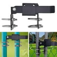 thumbnail image 4 of Opvise Heavy-Duty Galvanized Steel Double Gate Latch for 1-3/8" Pipe Fences, Weatherproof & Rust-Resistant Outdoor Security Latch with Padlock Hole, Easy Installation for Ranches, Farms, Factories, 4 of 8