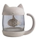 thumbnail image 2 of pstuiky Vaso de agua con filtro para gatos, vaso de vidrio con diseño de gatos, taza de té de limón, 2 of 9