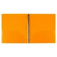 thumbnail image 5 of JAM Paper Plastic Binder, 11.5 x 10.25 x 1/2 in, Orange, 1 Pack, 5 of 5