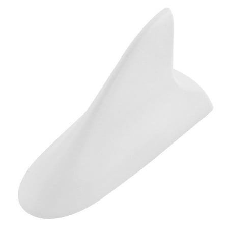 White Plastic Shark Fin Design Dummy Antenna Decor (Best Shark Fin Antenna)
