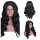 thumbnail image 1 of Pelucas de estilo europeo y americano, cabello largo y rizado de ondas grandes y negras, tocado de fibra química, peluca de ondas grandes, 1 of 5