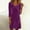 c01Purple, variante sur JGGSPWM Robe en Velours à Col en V pour Femmes, Manches Longues, Midi Décontractée, Automne Hiver, Élégante, Couleur Unie, Usage Quotidien, Vert TTG