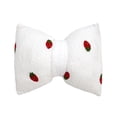 thumbnail image 3 of TTJ Decorative Pillow Couch Throw Pillows Fleece Embroidered Bow Pillow with Insert Modern Cute Irregular Shape Throw Pillow, 3 of 8