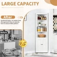 thumbnail image 6 of 71" Tall Freestanding Space-SavingMetal Corner Storage Cabinet with 2 Doors 5 Adjustable Shelves for Kitchen, Bathroom, Living Room, Pantry, Laundry Room, White, 6 of 10