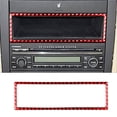 thumbnail image 1 of Real Bright Soft Car Interior Carbon Fiber Sticker DecorationRed Carbon Fiber Radio Console Frame Cover For Volkswagen Golf 1999-2004Auto Car Protection Interior Accessories, 1 of 9