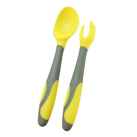 

Luxsea 2 Pieces Baby Toddler Utensils Baby Spoons and Forks Set Children s Tableware Set Training Learning Feeding for Kids Toddlers Children and Infants