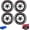 D#, variant on 4PCS 3D Tire Lettering Stickers, 4 Counts/Set Car Wheel Hub Decals Waterproof, 2D Car Tire Waterproof Universal Raised Stickers Wheel Decals Accessories for Cars, Motorcycle, SUV