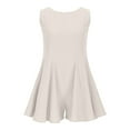 thumbnail image 6 of QATAINLAV Womens Summer Backless Rompers Dresses Sleeveless Flowy Short Jumpsuits Linen Beach Onesie Tank Shorts Casual Dressy Vacation Outfits Beige L Lightning Sales, 6 of 9
