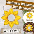 thumbnail image 2 of POINTERTECK Sunflower Welcome Sign Decorative Vintage  Wall Hanging Home Garden Decor, 2 of 6